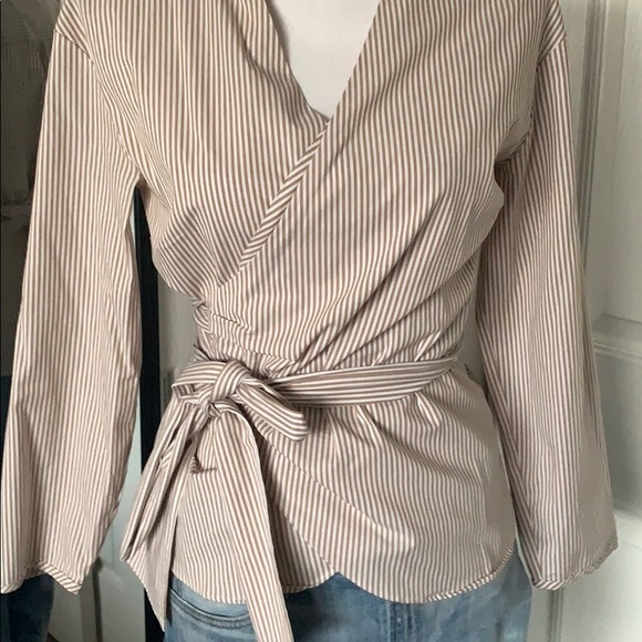 J.Crew striped wrap blouse - Picture 4 of 13